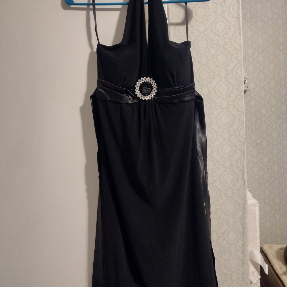 Elegant Black Evening Dress Medium NWT